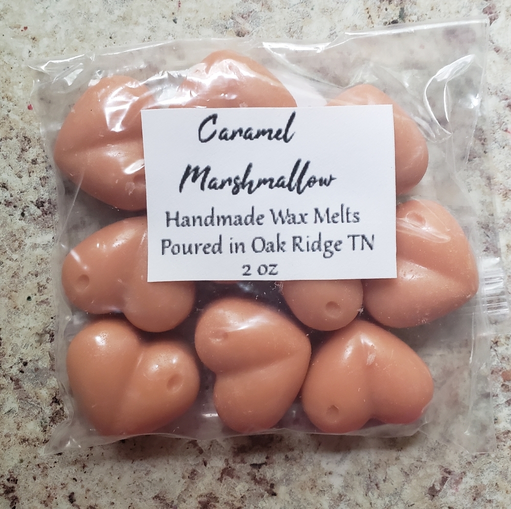 Caramel Marshmallow Wax Melts 10 Hearts